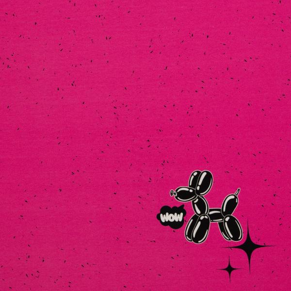 VORBESTELLUNG - Panel Shit Happens pink by Thorsten Berger - French Terry, Swafing