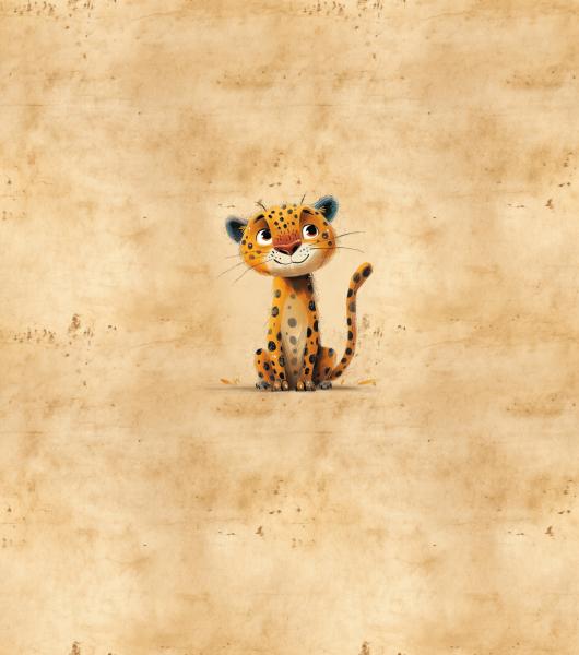 Schrullige Safari - Leopard - BIO French Terry