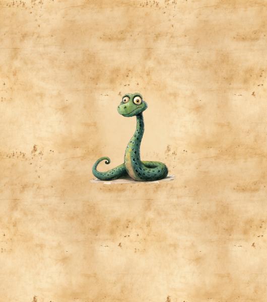 Schrullige Safari - Schlange - BIO French Terry