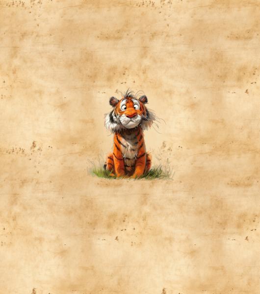 Schrullige Safari - Tiger - BIO French Terry