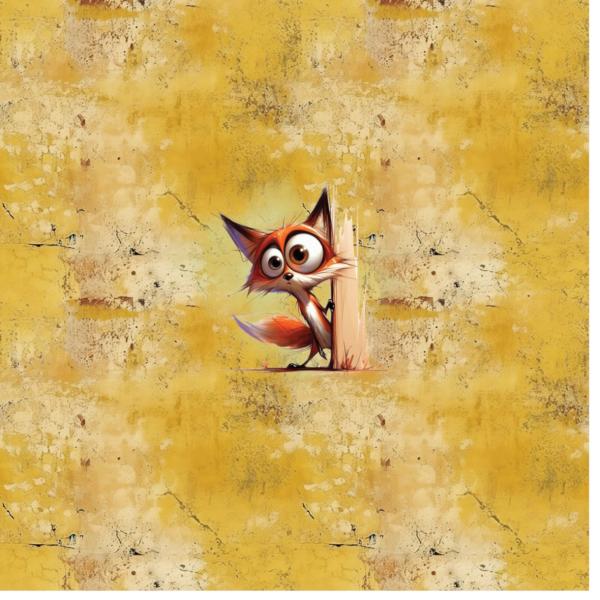 Guck Guck Fuchs Panel – BIO French Terry