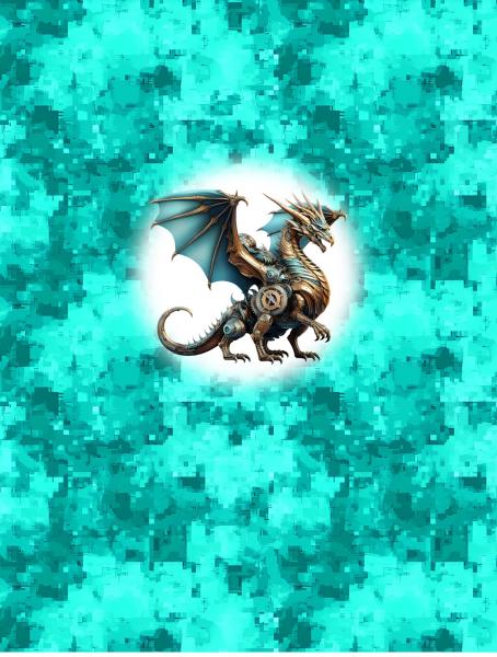 Steampunk - Drache 70cm - BIO Jersey