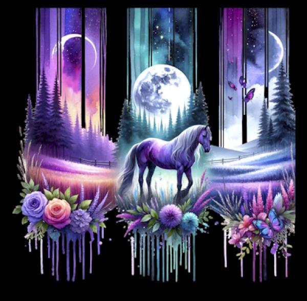 Print - Pferd 70cm - BIO French Terry