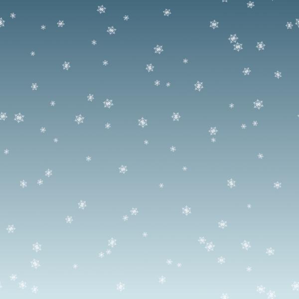 It's cold outside - Schneeflocken blau Verlauf - Überbreite BIO French Terry