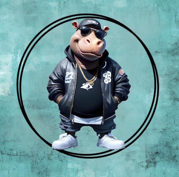 Streetwear - Nilpferd 70cm - BIO French Terry