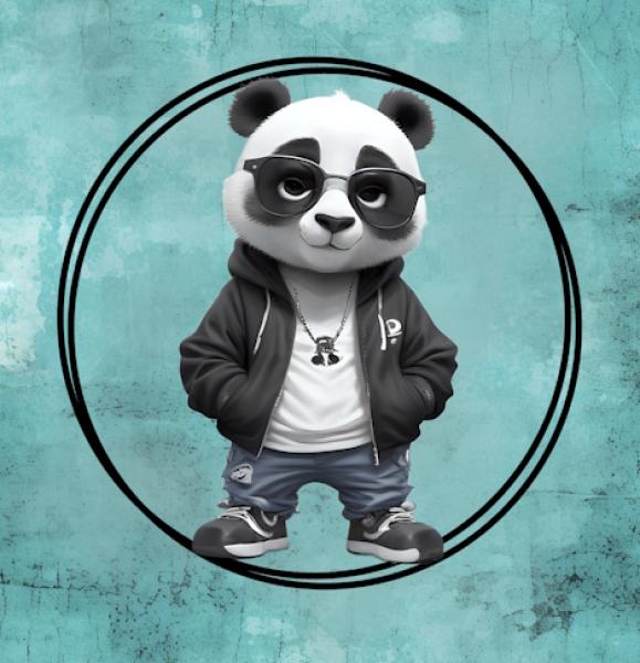 Streetwear - Panda 70cm - BIO French Terry