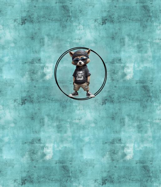 Streetwear - Waschbär 70cm - BIO French Terry